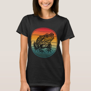 Antieke Retro Kikker Amfibie Pad T-shirt