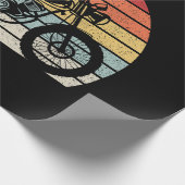 Antieke Retro Motorfiets Cadeaupapier (Hoek)