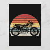 Antieke Retro Motorfiets Informatiekaartje (Achterkant)