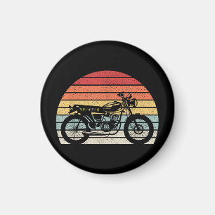 Antieke Retro Motorfiets Magneet