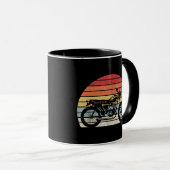 Antieke Retro Motorfiets Mok (Voorkant rechts)