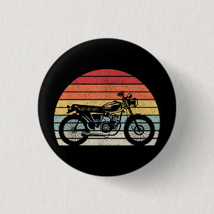 Antieke Retro Motorfiets Ronde Button 3,2 Cm