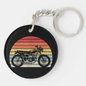 Antieke Retro Motorfiets Sleutelhanger (Achterkant)