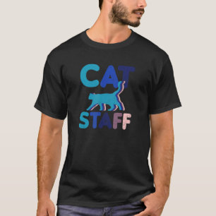 Antieke Retro Personeel Kat Knecht T-shirt