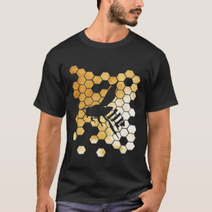 Antieke Retro Versleten Imker Bij T-shirt