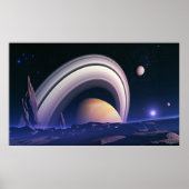 Antieke reuzen - ruimtelandschap poster (Voorkant)