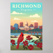 Antieke Richmond Virginia Poster (Voorkant)