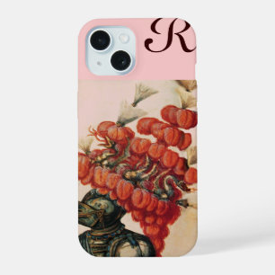 ANTIEKE RIDDERHELM, DRACONES EN RODE VEREN iPhone 15 HOESJE