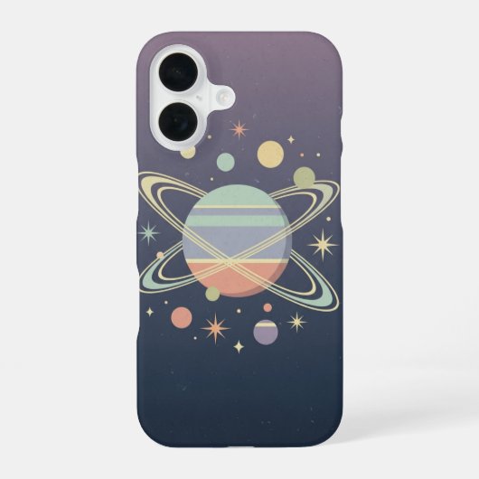 Antieke Ringplaneet iPhone 16 Hoesje (Achterkant)