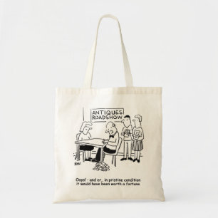 Antieke Roadshow-expert laat een waardevol object Tote Bag