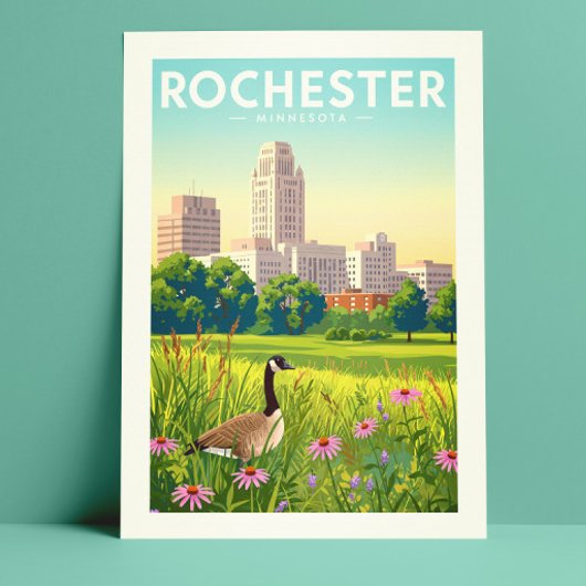 Antieke Rochester Minnesota Briefkaart