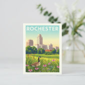 Antieke Rochester Minnesota Briefkaart (Staand voorkant)