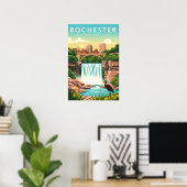 Antieke Rochester New York Poster (Thuiskantoor)