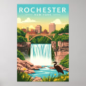 Antieke Rochester New York Poster (Voorkant)
