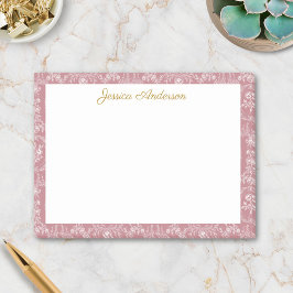 Antieke Rococo Bloemen Bloemige Gepersonaliseerde  Post-it® Notes