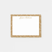 Antieke Rococo Bloemen Bloemige Gepersonaliseerde  Post-it® Notes (Voorkant)