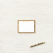 Antieke Rococo Bloemen Bloemige Gepersonaliseerde  Post-it® Notes (Op bureau)