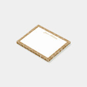 Antieke Rococo Bloemen Bloemige Gepersonaliseerde  Post-it® Notes (Schuin)