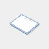 Antieke Rococo Bloemen Bloemige Gepersonaliseerde  Post-it® Notes (Schuin)
