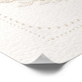 Antieke Rococo Bruiloft Luncheon Shower Welkom Poster (Hoek)