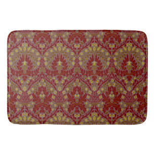 Antieke Rode Goud William Morris Herfstbloemen Badmat