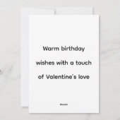 Antieke Rode Hemelse Verjaardag Valentijn Feestdagenkaart (Achterkant)