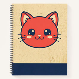 Antieke Rode Kat Notitieboek