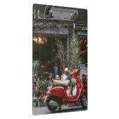 Antieke rode motorscooter       klembord (Rechts)