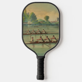 Antieke Roeiers Wedstrijd Roeiboot Wedstrijd Pickleball Paddle