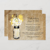 Antieke roestige metseljar madeliefjes wilde bloem informatiekaartje (Voorkant / Achterkant)