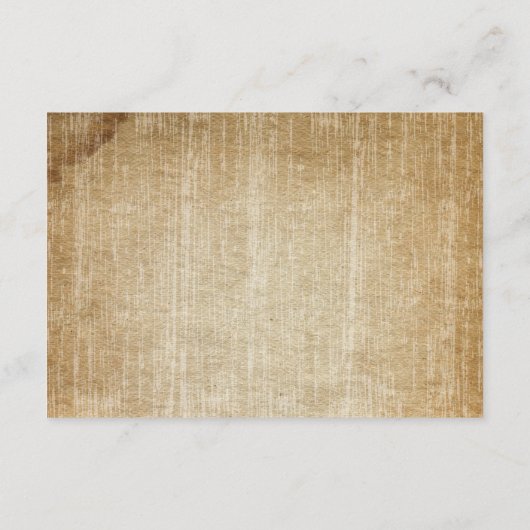 Antieke roestige metseljar madeliefjes wilde bloem informatiekaartje (Achterkant)