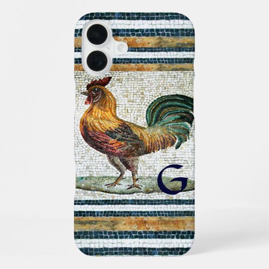 ANTIEKE ROMEINSE MOZAÏEKEN / HANE-MONOGRAM iPhone HOESJE (Achterkant)