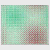 Antieke Rood en Groen Cadeaupapier (Vlak)