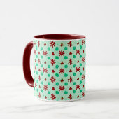 Antieke Rood en Groen Mok (Voorkant links)