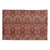 Antieke Rood Goud William Morris Herfst Bloemen Kussensloop (Achterkant)