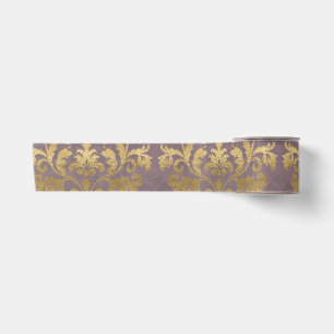 Antieke Rook Mauve Gouden Medaillon uit het Verled Satijnen Lint