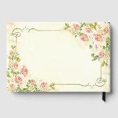 Antieke Roos 9 x 6 Gastboek Gastenboek (Achterkant)