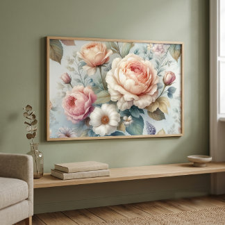 Antieke Roos  Poster