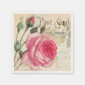 Antieke Roos  Servet (Voorkant)