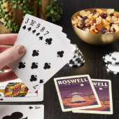 Antieke Roswell New Mexico Pokerkaarten (Insitu)