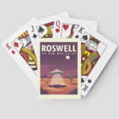 Antieke Roswell New Mexico Pokerkaarten (Achterkant)