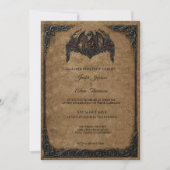 Antieke Royal Gothic Trouw Uitnodiging (Voorkant)