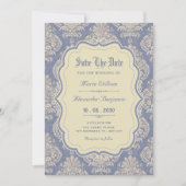 Antieke royale chinoiserie save the date (Voorkant)