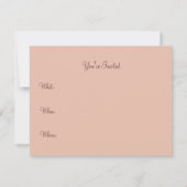 Antieke Roze Kant Uitnodigingen (Achterkant)