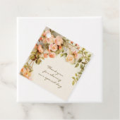 Antieke roze roos bloem voor bruiloft bedankjes labels (In situ)