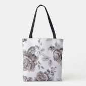Antieke roze roos verlovingsfeest cadeautje tote bag (Achterkant)