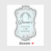 Antieke rozemarijn fles sticker (Vel)