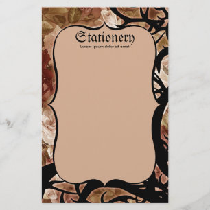 Antieke Rozen En Doorns Briefpapier