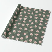 Antieke rozenhout cadeaupapier (Uitgerold)