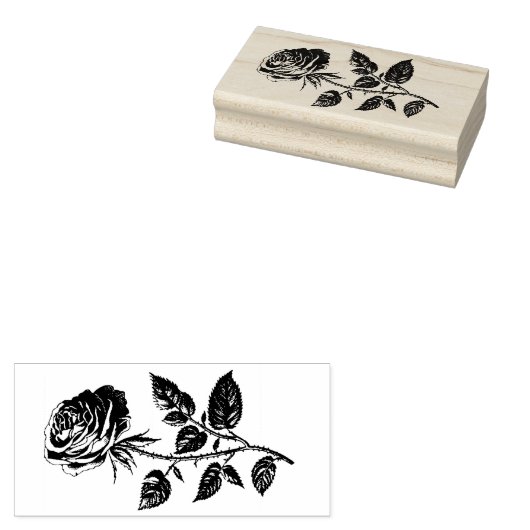 Antieke rozenhouten stempel (Gestempeld)